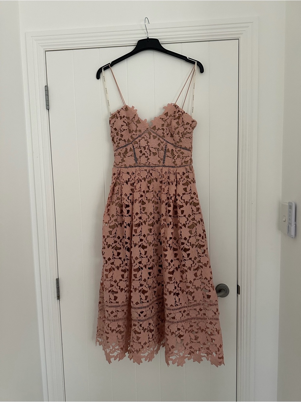 Self Portrait Elegant Lace Pink Dress.